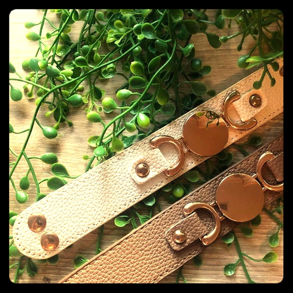 💕3 for $15💕 Leather & Goldtone Cuff Bracelet